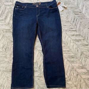 NWT Seven 7 Skinny Boot Dark Wash 5 Pocket Zip Button Casual Denim Jeans